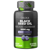 ORZAX nigelle bouteille hermétique, pratique pour l'apport quotidien.