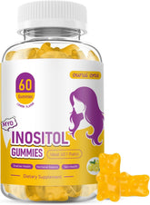 ourui one myo-d-chiro-inositol gommes citron, flacon en vedette équilibre hormonal potentiel.