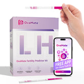 OvaMate bandelettes d'ovulation 50 tests: suivi prévisionnel du cycle pour une planification facilitée