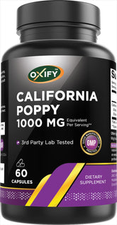 Oxify pavot de Californie 1000 mg – bouteille de capsules à intégrer facilement