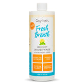 Bouteille Oxyfresh Bain de Bouche Citron Menthe pour haleine durable.