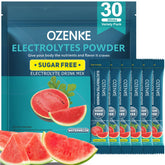 OZENKE sticks électrolyte pastèque pour hydratation rapide et calories zéro.