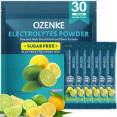 Sachet individuel OZENKE de poudre électrolytique pour hydratation rapide et sans sucre
