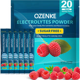 OZENKE Électrolytes Framboise : sachets individuels pour hydratation rapide sans sucre