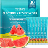 OZENKE poudre électrolytes en sachets Pastèque, hydratation pratique en déplacement