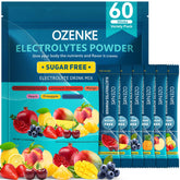 OZENKE sticks d'hydratation 60 packs, hydratation rapide et pratique en déplacement.