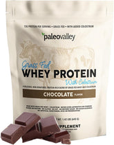 paleovalley protéine whey chocolat en poudre, prête à mélanger pour un shake nourrissant.