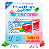 Papermints CoolCaps : boîte portable pour rafraîchir l'haleine en déplacement.
