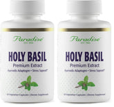 Paradise Herbs Tulsi, gelules — emballage 2 packs, soutien naturel au quotidien.