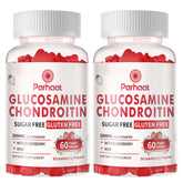 Parhaat gommes glucosamine-chondroitine MSM Sureau Fraise: douceur appétente pour le soutien articulaire.