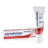 Parodontax: tube dentifrice blanchiment gencives pour un sourire clair.