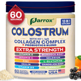 Parrox Colostrum Poudre : bocal de 69 g, mélange facile dans boissons sans altérer le goût.