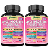 Parrox Myo-Inositol – bouteille de capsules, soutien potentiel à l'équilibre quotidien.