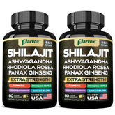 Parrox Shilajit 8 en 1 — Bouteille: pratique pour une routine bien-être quotidienne.
