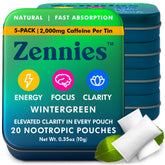 Parrox Zennies sachet caféine rapide sous la lèvre, énergie claire