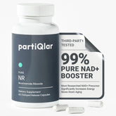 PartiQlar NR 500mg: bouteille visible et soutien potentiel à l'énergie quotidienne.