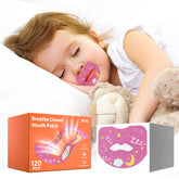 Patch correction respiration buccale rose pour enfants 3-7 ans favorise respiration nasale nocturne.