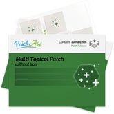 PatchAid Multi Plus: emplacement d’application sur la peau pour énergie durable.