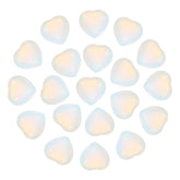 PATIKIL cœur cristal opalite — 20 pièces, parfaites pour la méditation et la détente