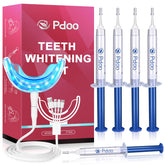 Kit Pdoo éclaircissement dents avec gel en 5 tubes, prêt à l’emploi.