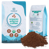 PE Premium Enema Café biologique emballage avec certification, favorisant une routine fiable.