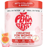 Peach Perfect Créatine poudre, dose et saveur limonade rose, idéal pour l'entraînement.
