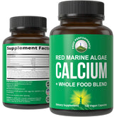 Peak Performance Calcium Algue Rouge – bouteille, source végétale pour des os et articulations saines.