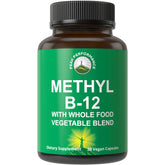 Peak Performance Methyl B12 – bouteille de capsules favorisant énergie et absorption.