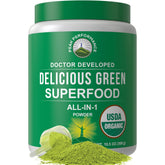 Peak Performance Poudre d'aliments verts, bouteille, énergie naturelle grâce aux ingrédients bio.