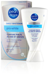 Pearl Drops Daily Pro-White sur fond blanc, pratique pour un usage quotidien blanchissant