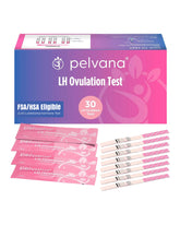 Pelvana: boîte de 30 bandes-test LH pour suivre votre fertilité facilement.
