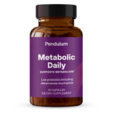 Pendulum Metabolic Daily – bouteille et gélules, soutient le métabolisme et l'énergie au quotidien.