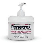 Penetrex Lotion thérapie articulations et muscles montre une application ciblée soulageant les tensions quotidiennes.