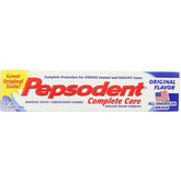 Dentifrice Pepsodent Complete Care en tube original pour une fraîcheur durable.