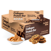 Barre Perfect Keto Collagene emballage affiché, collation protéinée et faible en glucides