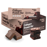 Barres Perfect Keto amande-beurre-brownie, snack céto savoureux et rassasiant.
