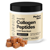 Perfect Keto poudre-collagene-mct se dissout facilement dans boisson chaude ou froide.