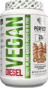 Flacon protéine Perfect Sports Diesel Vegan, source complète pour récupération après l'entraînement