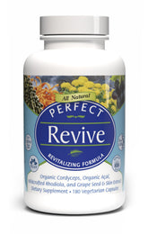 Bouteille Perfect Acai Revive montrant une présentation naturelle pour la vitalité.