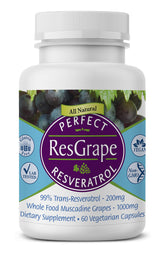 Perfect Supplements ResGrape – Bouteille de résveratrol 60 gélules pour soutien général