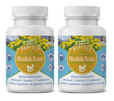 Perfect Supplements Rhodiola Rosea – bouteille: énergie naturelle et meilleure concentration pour votre journée.