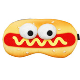 Masque yeux PERFECTSIGHT avec motif hotdog plush pour dormir paisiblement