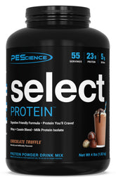 PEScience Select Protéine, gout Chocolat Truffe, goût irrésistible et protéine de qualité