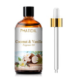 PHATOIL Coco Vanille – Bouteille en verre UV protégée pour diffusion aromatique durable.