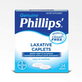 Flacon Phillips' comprimés laxatifs, facile à prendre lors d'une routine nocturne.