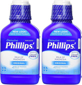 Phillips' Milk of Magnesia flacon original – soulagement en douceur et sans crampes.
