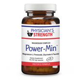 Power-Min de Physician's Strength, bouteille élégante montrant le produit et le packaging.