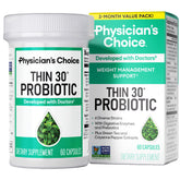 Physician's CHOICE Probiotiques – bouteille montrant la gestion du poids.