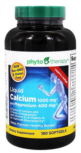 Phyto-Therapy Rx Calcium – bouteille et gélules liquides faciles à avaler
