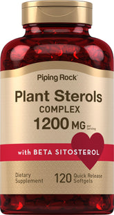 Bouteille Piping Rock de stérols végétaux, pratique à emporter.